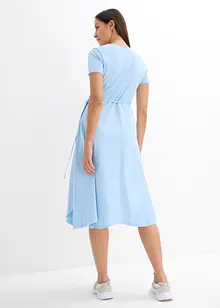 Jerseyklänning med omlottlook, bonprix