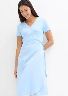 Jerseyklänning med omlottlook, bonprix