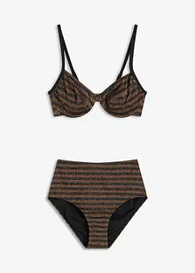Bygelbikini (2 delar) med glittrande effekt, bonprix
