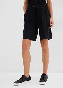 Jerseybermudas av viskos med mjukt fall, bonprix