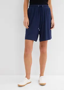 Jerseybermudas av viskos med mjukt fall, bonprix
