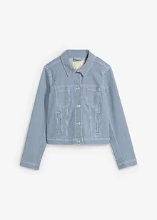 Randig jeansjacka i kort modell, bonprix