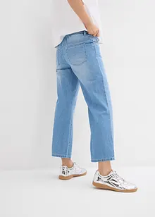 Straight Jeans Mid Waist med bekväm midja, cropped, bonprix