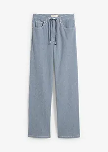Straight Jeans, High Waist, med ränder, bonprix