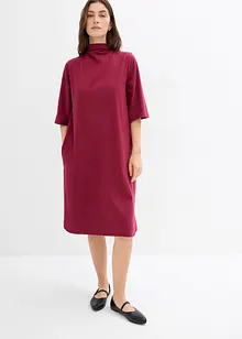 Jerseyklänning  med ekologisk bomull och stretch, bonprix