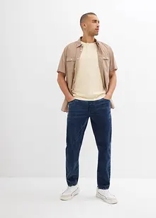 Tunna dra på-jeans i ledig modell, raka ben, bonprix