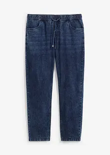 Tunna dra på-jeans i ledig modell, raka ben, bonprix