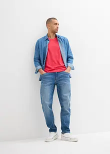 Linne med tvättad look, bonprix