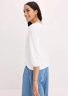 Topp med spets och omlottlook, bonprix