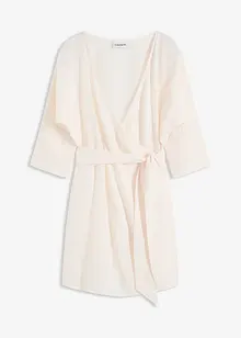 Miniklänning med omlottlook och skärp, bonprix
