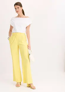 Off-shoulder-topp av ren ekologisk bomull, bonprix