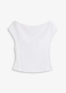 Off-shoulder-topp av ren ekologisk bomull, bonprix
