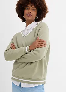 Oversized sweatshirt av ren ekologisk bomull, bonprix