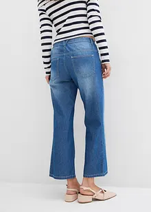 Straight Jeans Mid Waist med bekväm midja, cropped, bonprix