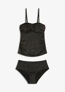 Tankini (2 delar) med glittertrådar, bonprix