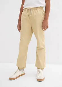 Dra på-byxa i ren bomull för barn (2-pack), Regular Fit, bonprix