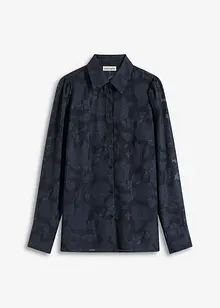 Blus i jacquardchiffong, bonprix