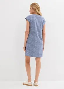 Jerseyklänning med knytdetalj, bonprix