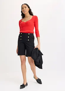 Bermudashorts med dekorativa knappar, bonprix