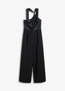 Jumpsuit med satin, bonprix