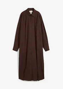 Skjortklänning i oversizemodell av viskosmix, bonprix