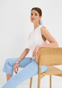 Capribyxa av bomull med stretch, bonprix