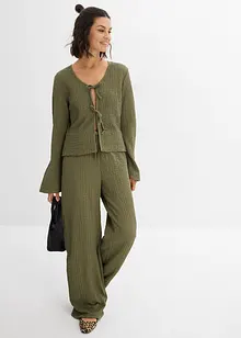 Cardigan av crepe, bonprix