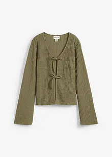 Cardigan av crepe, bonprix