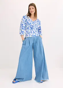 Smockad topp, bonprix