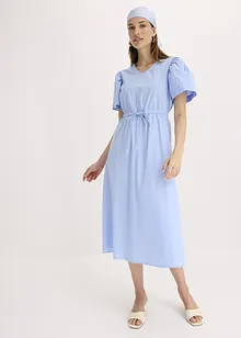 Mellanlång klänning med vida ärmar, bonprix