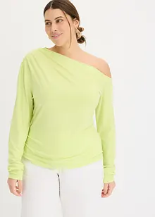 Off-shoulder-topp med rynkning, bonprix