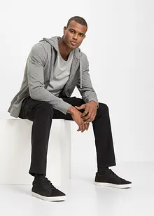 Stretchbyxa med cargofickor och smal passform, raka ben, bonprix