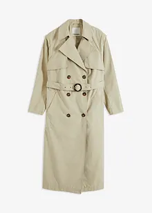 Trenchcoat med avtagbara ärmar och nederdel, bonprix