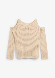 Boxy tröja med cutouts, bonprix