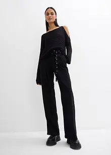 Boxy tröja med cutouts, bonprix