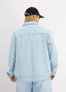 Jeansjacka med strass, bonprix