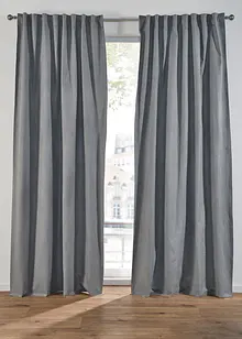 Mörkläggande gardinlängd med återvunnen polyester och struktur (1-pack), bonprix