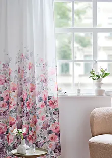 Gardinlängd med blommönster (1-pack), bonprix