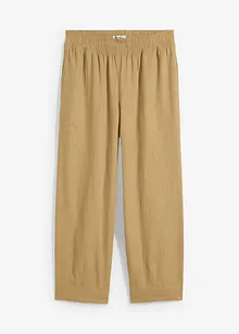 Morotsbyxa med lin, 7/8-längd, bonprix