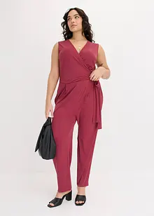Jersey jumpsuit med knutdetalj, bonprix