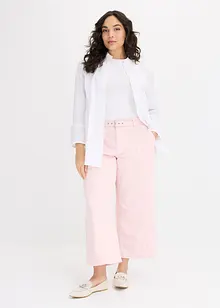 Stretchiga twillculotter med skärp, bonprix