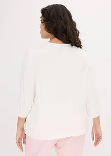 Jerseytopp med spetsinfällning, bonprix
