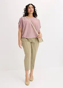 Lurextopp med drapering, bonprix