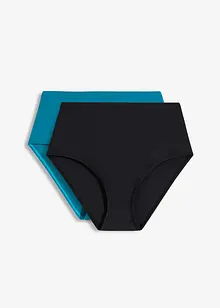 Bikinibyxa med hög midja (2-pack), bonprix