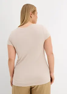 V-ringad topp i mjuk viskos, bonprix