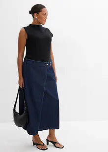 Ärmlös topp i elastisk bomullsmix, bonprix
