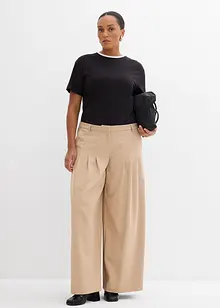 T-shirt med kontrastfärgad detalj, bonprix