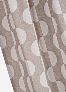 Gardinlängd med grafiskt mönster i ekologisk bomull (1-pack), bonprix