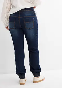 Mammajoggers i denim av ekologisk bomull, bonprix