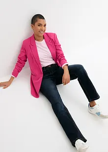 Straight Jeans Mid Waist resårlinning, bonprix